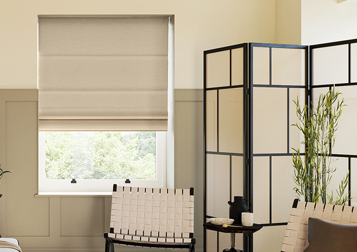 Faye, Seashell - Motorised Roman Blind - Image 3